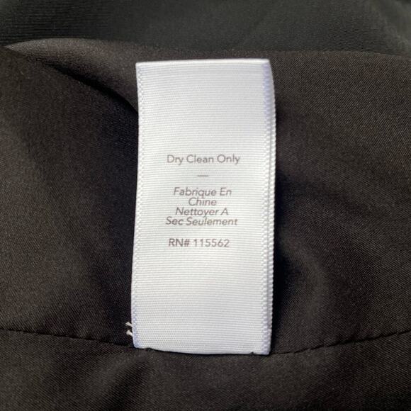 Elizabeth and James Black Sleeveless Sheer Silk Trim Blouse Crop Top - Large - Picture 11 of 12